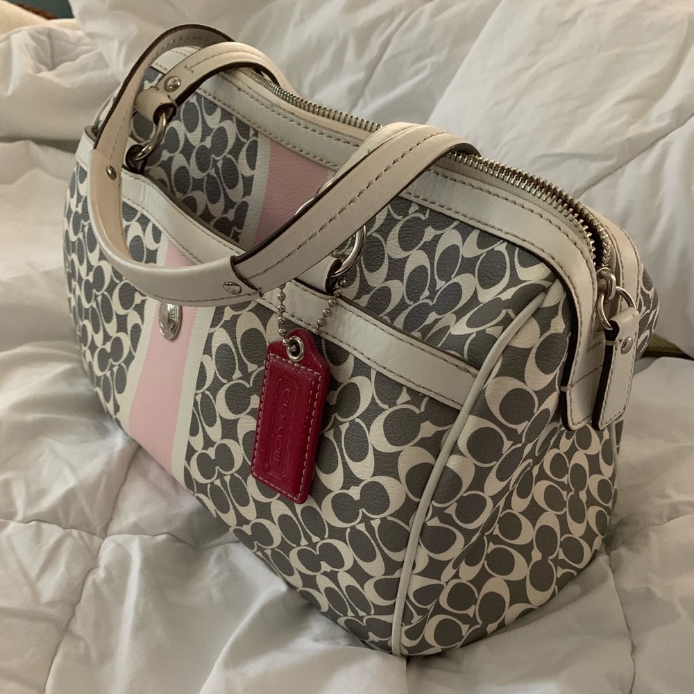 Coach Chelsea Heritage Signature Logo Satchel